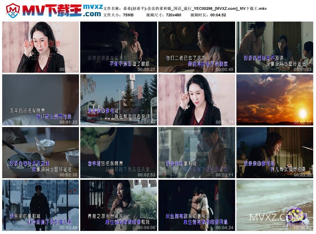 希希(赵希平)-亲亲的爹和娘_国语_流行_YEC00298